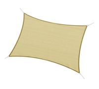 Outsunny Toldo Vela 3x4m Cuadrado Color Arena Sombrilla Parasol Terraza Jardin Camping Aosom España