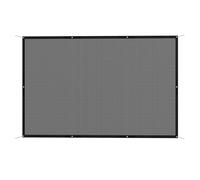 Outsunny toldo vela de sombra rectangular 3x2 m toldo de jardín protección solar 65% transpirable y anticongelante para patio terraza balcón negro