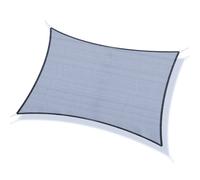 Outsunny Toldo Vela Rectangular 4x3 m Protección Rayos UV con Bolsa de Transporte Anillas de Acero Inoxidable y Cuerdas Gris Aosom España