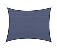 Outsunny Toldo Vela Rectangular Azul 4x6 m Anti-UV con Anillas de Acero Inoxidable y Cuerdas de Nylon para Jardín Patio Aosom España