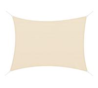 Outsunny Toldo Vela Rectángulo 4x6m Protección UV Poliéster Resistente para Patio Terraza Jardín Exterior Beige Aosom España