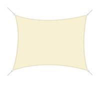 Outsunny® Toldo Vela Rectángulo de Sombra para Terraza Camping Jardín Resistente al Agua Protección UV Poliéster Tela Beige 4x6m Aosom España
