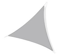 Outsunny Toldo Vela Triangular 6x6x6 m Vela de Sombra para Jardín Patio Terraza Poliéster Anti UV Color Gris
