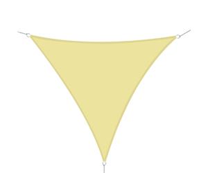 Outsunny Toldo Vela Triangular 6x6x6m Protección UV Poliéster Impermeable para Jardín Camping Playa Color Arena Aosom España