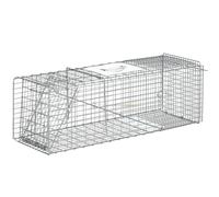 Outsunny Trampa para Animales Plata