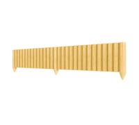 Outsunny Valla de Jardín de Madera, 176x38 cm, Valla de Jardín Exterior Decorativa, Resistente y Fácil de Instalar, para Huerto, Patio, Terraza, Césped, Natural