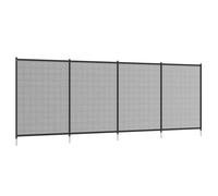 Outsunny Valla de seguridad para piscina de red - juego de 4 paneles - 365x126 cm - Negro Aosom España