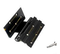 Outswing 50 - Marco para aleación de aluminio de 180 grados, repuesto para placas gruesas tipo 30 mm, apertura de bisagra y ranurada (estilo B negro)