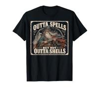 Outta Spells But Not Outta Shells Vintage Wizard Graphic Camiseta