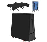 OUTTDID Cubierta de mesa de ping pong para exteriores, 600D, impermeable, resistente al sol, para interiores y exteriores, se adapta a mesas plegables universales y mesas planas de tenis de 9 x 5 pies