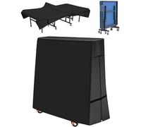 OUTTDID Funda para Mesa de Ping-Pong 600D Oxford Impermeable Anti-UV Protección Cubierta de Tenis de Mesa, Negro, 173x77/16x158cm