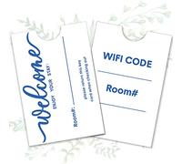 Outus 1000 piezas Hotel Key Card Envelope Key Card Holder Sleeves Keycard Envelope Sleeve Enjoy Your Stay Keycard Cover for Hotel, 2,4 x 3,5 pulgadas
