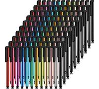 Outus 120 Bolígrafos Stylus Bolígrafo Digital Delgado Capacitivo Universal Stylus Compatible con iPad, iPhone, Samsung, Tableta, Mayoría de Dispositivos con Pantalla Táctil Capacitiva, 12 Colores
