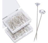 Outus 2 Pulgadas Boda Perla Flor Cristal Horquilla para el Cabello, 100 Piezas