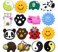 Outus 21 Piezas Antivibradores de Tenis Amortiguador de Vibraciones de Raqueta de Tenis de Silicona Suave para Raquetbol