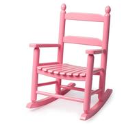 Outvita Mecedora infantil para exteriores, para todo tipo de clima, con respaldo alto, ideal para jardín, patio y balcón, silla mecedora de patio, adecuada para niños de 3 a 6 años (rosa)
