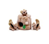 Outward Hound Hide A Squirrel - Juguete con ardillas de peluche - Para perros - Mediano