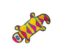 Outward Hound Kyjen 32073 Invincibles - Juguete chirriante de Peluche para Perros sin Relleno, Duradero, 4 chirriantes, Grande, Rojo y Naranja