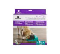 Nina Ottosson por Outward Hound Spin N' Eat Dog Food Puzzle Feeder, Green