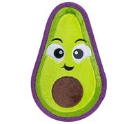 Outward Hound Tough Skinz - Juguete chirriante Duradero para Perros con Dos Capas Resistentes, Aguacate, Verde, Mediano