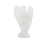 Ouubuuy Cuarzo Rosa Natural Cristal Piedra Preciosa Gema de ángel Regalo de Cristal de Tratamiento 4cm (Transparente Quartz)