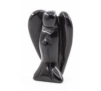 Ouubuuy Cuarzo Rosa Natural Cristal Piedra Preciosa Gema de ángel Regalo de Cristal de Tratamiento 4cm (Obsidiana)