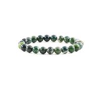Ouubuuy Pulsera ágata Musgosa Cristal Perlas Piedras Energeticas Natural 8 mm Pulsera Cristal Terapia Piedra Para Hombres Mujeres
