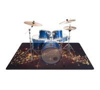 OUUTMEE 200 x 160 cm, alfombra de percusión antideslizante, alfombrilla de percusión para ejercicios de batería electrónica, accesorios de percusión para juegos de batería de jazz protección del suelo