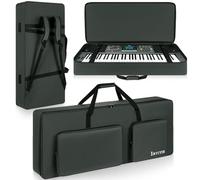 OUUTMEE 61 Bolso para Teclado de 107 x 45 x 16 cm, Funda para Piano de Teclado con Dos Maneras de Llevarlo, Funda de Piano de Teclado de 600D Oxford Resistente al Agua