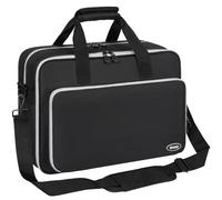 OUUTMEE Bolsa para PlayStation 4/5, Estuche de Transporte para Llevar, Bandolera Compatible con PlayStation 5, Bolsa Protectora para Discos de Consola/edición Digital, Tarjetas de Juego, HDMI