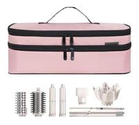 OUUTMEE Funda de transporte de viaje de doble capa compatible con cepillo de secador de pelo Revlon de un solo paso, voluminizador, estilizador, herramientas calientes, bolsa organizadora de