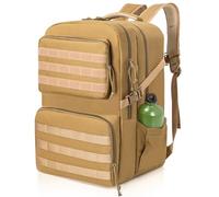 OUUTMEE Mochila táctica de 45 l, tejido de nailon 900D, mochila de caza, mochila de supervivencia al aire libre, mochila para hombre, para senderismo, trekking, camping (caqui)