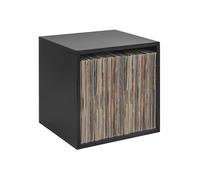 OUUTMEE Record Box Black 110 unidades apilables sin problemas, color negro, diseño de bricolaje, se puede utilizar como expositor de CD