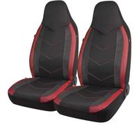 OUVECR Funda Asiento Coche Fundas Asiento Coche Diseño Deportivo Compatibles con Airbag Aptas La Mayoría Coches SUV Camiones Furgonetas Cojines Asiento(Black Red)