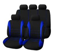 OUVECR Fundas Asientos Coche Funda Interior para Asiento De Coche, para Toyota para Avalon para Avensis para Allion para Auris para Hybrid para Crown para RAV4(5seat-Blue)