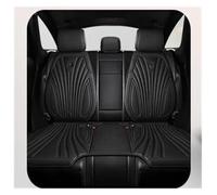OUVECR Fundas Asientos Coche Funda Universal para Asiento Coche Fundas Transpirables para Las Cuatro Estaciones Cubierta Protectora(Black2 Rear Seat Set)