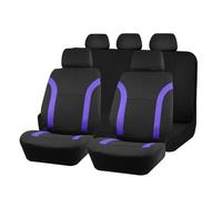 OUVECR Fundas Asientos Coche Fundas Universales Transpirables para Asientos Coche, Tejido Malla Aire Que Empalma con Poliéster(Purple 5 Seat)