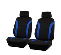 OUVECR Fundas Asientos Coche Fundas Universales Transpirables para Asientos Coche, Tejido Malla Aire Que Empalma con Poliéster(Blue 2 Front Seat)