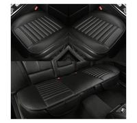 OUVECR Fundas Asientos Coche para Alfa para Romeo para Giulia para Stelvio 2017 Accesorios De Coche Cojín Asiento Cuero Universal(Full Set Black)