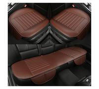 OUVECR Fundas Asientos Coche para Alfa para Romeo para Giulia para Stelvio 2017 Accesorios De Coche Cojín Asiento Cuero Universal(Full Set Coffee)