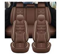 OUVECR Fundas Asientos Coche para Captur para Logan para Kadjar para Trafic escénico Todos los Modelos Funda Universal de Cuero para Asiento Coche(Coffee Pillow)
