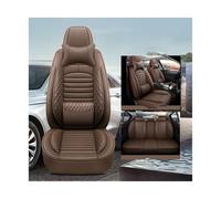 OUVECR Fundas Asientos Coche para E39 F10 E60 F30 E46 E36 X1 E84 E90 Serie 1 E87 F06 para Tuning X5 E53 F11 F12 F20 E70 Fundas de Cuero para Asientos Coche(Full Set Coffee)