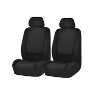 OUVECR Fundas Asientos Coche para Mini para One para Cooper para Paceman para Clubman Funda Protectora para Cojín Asiento Automóvil Fundas Tela para Asientos Coche(2Seats-Black)
