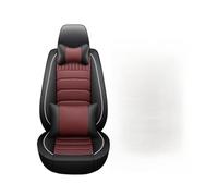 OUVECR Fundas Asientos Coche para Nissan Juke para X-Trail GT-R para Leaf para Pathfinder NV 3500-2500 para Patrol Y62 Fundas De Asiento Coche(Wine Red 5seats a)