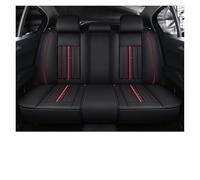 OUVECR Fundas Asientos Coche para Opel para Astra K para Zafira AH para Tourer para Vectra B para Meriva para Insignia Cubierta Universal Cuero para Asiento Coche(Rear Seats-Red)