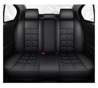 OUVECR Fundas Asientos Coche para Sport para Master 3 Scenic para Megane para Trafic para Talisman para Duster Funda Universal De Cuero para Asiento Coche(Rear Seats-Black)
