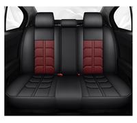 OUVECR Fundas Asientos Coche para Sport para Master 3 Scenic para Megane para Trafic para Talisman para Duster Funda Universal De Cuero para Asiento Coche(Rear Seats-Wine Red)
