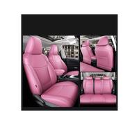 OUVECR Fundas Asientos Coche para Toyota para RAV4 para Corolla para CHR para Camry Accesorios Coche Fundas Asiento para 5 Asientos Juego Completo Cuero Específico(Standard Pink)
