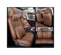 OUVECR Fundas Asientos Coche para Toyota para RAV4 para Corolla para CHR para Camry Accesorios Coche Fundas Asiento para 5 Asientos Juego Completo Cuero Específico(Luxury Brown)
