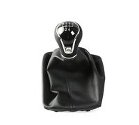 OUVECR Manija Palanca Cambios para Asiento para León III MK3 2012-2020 LHD con Palanca Nivel Polaina Cubierta Antipolvo 5/6 Perilla Cambio Velocidad Perilla Cambio Marchas(5 Speed Black)